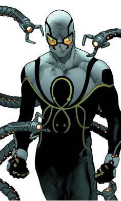 Superior Octopus (Otto Octaviu) by Stuart Immonen Superior Octopus, Superhero Concept, Stuart Immonen, Bd Art, Ultimate Spider Man, Comics Anime, Marvel Spiderman Art, Ultimate Spiderman