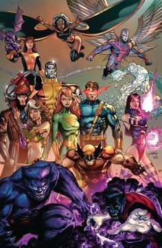 an image of the avengers and other characters