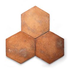 three hexagonal tiles arranged on top of each other