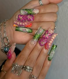 Boho Nails, Retro Nails, Weak Nails, Nails Now, Pink Gel, Simple Acrylic Nails, Long Acrylic Nails Coffin