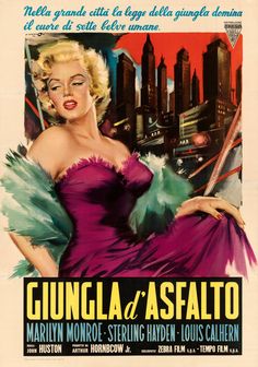 a movie poster for the film gungla / asafato starring marilyn monroe