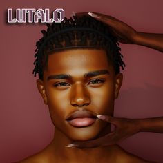 a man with his hand on his head and the words luttalo above him