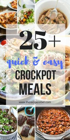 25 quick and easy crockpot meals