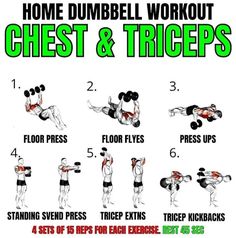 the dumbbell workout chest and triceps is an excellent way to build muscle muscles