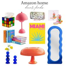 there are many items that can be found in this home decorating postcard set