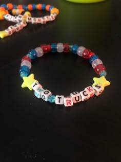 Lemon Demon Bracelet, Kandi Singles Ideas Emo, Kandi Bracelets Ideas Words, Kandi Bracelets Matching, Kandi Ideas Singles, Matching Kandi Bracelets, Kandi Singles Ideas