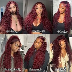 PRODUCT DETAILS Brand CheetahBeauty Wig Info Deep Wave 13x6 Lace Frontal Wig Color #99J Burgundy Density 180% Density Length 16-34 Inches Material 100% Cuticle Aligned Human Hair Last For One More Year With Proper Care Can Be Dyed yes Can Be Styled yes PURCHASE INFO Shipping>> Free Shipping Via FedEx/DHL/GES etc.Payment>> PayPal, AfterPay, Klarna, Debit/Credit Card.Delivery time>> USA (3-5 Bdays), others (5-10 Bdays) after Order is Shipped.Handling time>> Will be shipped in 1-3 working daysRetur 99j Water Wave Wig, Styled Deep Wave Wig, Burgundy Deep Wave Wig Styles, 99j Deep Wave Wig, Burgundy Deep Wave Wig, Burgundy Curly Wig, Deep Wave Frontal Wig Hairstyles, Diamante Nails, Natural Curly Wig