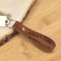 Authentic Customized Leather Keychain. Personalized Wallet, Unique Personalized Gift, Leather Gifts, Leather Key, Leather Keychain, Personalized Products, Memorable Gifts, Leather Accessories, The Eye