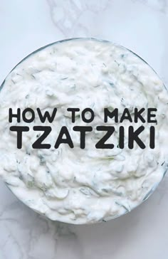 how to make tzatzziki