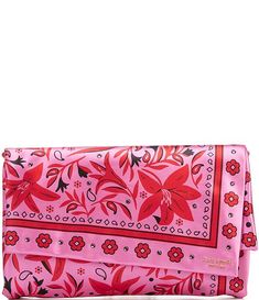 #pink #red #fashion #style #purse #summer #clutch #katespade Clutch Outfit, Alligator Handbags, Fabric Clutch, Bow Clutch, Printed Clutch, Bandana Print, Kate Spade Handbags, Printed Bags, Kate Spade Bag