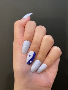 Press on nails blue yin yang Etsy in 2021 Nails, Blue nails, Glue on nails Blue Yin Yang Nails, Ying Yang Nails, Yin Yang Nails, Press On Nails Blue, Shoulder Tattoos For Women, Nails Blue, Dark Nails, Nail Art Supplies, Acrylic Nail Art