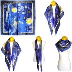 Nwt Genuine 100% Mulberry Silk Satin Scarf 42"X42" Large Square Shawl 59201 Discount:Available When You Bundle 2 Items Or More Condition : New With Tag Material : 100% Silk Color :Beautiful Paintings And Patterns As Shown In The Pictures, Are Painted On The Front Side. The Back Side Will Be Less Shiny Than The Front. Size : About 42" X 42"(106cm X 106cm) Weight :About 2.5 Oz (70g) 14momme Fabric :Plain Satin Single-Sided, Handcrafted With Grade 6a Natural 100% Mulberry Silk, Featuring Hand-Rolle Satin Scarf, Fit N Flare Dress, Mulberry Silk, Beautiful Paintings, Silk Satin, Fit & Flare, Womens Scarves, Trending Accessories, Jean Coat