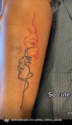 a woman's arm with a tattoo on it that says, so cute?