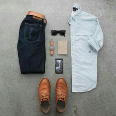 © Motaz Al Tawil Tan Shoes Outfit, Belt Boots, Der Gentleman, Jeans Boots, Mens Attire, Tan Shoes, Shoes Outfit, Brown Shoes