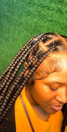 Silk Press Hair, Medium Knotless, Slick Ponytail, Slicked Back Ponytail, Colored Braids, Cute Braided Hairstyles, Quick Braided Hairstyles, Feed In Braid, Cornrow Hairstyles