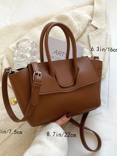 Bag For Love - Minimalist Large Capacity Satchel Bag - Women Satchels Product Description Color Coffee Brown Strap Type Adjustable Strap Type Double Handle Style Elegant Pattern Type Plain Bag Size Small Quantity 2 pcs Type Square Bag Composition 100% Polyurethane Material PU Leather Size Chart INCH CM Size Bag Width Bag Height Bag Length Strap Length one-size 3/1.6 6.3/3.9 8.7/6.3 51.2 Size Bag Width Bag Height Bag Length Strap Length one-size 7.5/4 16/10 22/16 130 Similar Products h2 { text-al Elegant Pattern, Color Coffee, Coffee Brown, Givency Antigona Bag, 10 22, Satchel Bag, Square Bag, Bag Women, Style Elegant