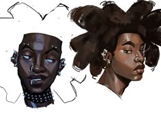 two black women with different hair styles