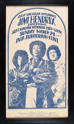 an old concert poster with three women on it