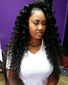 vishine peruvian deep wave hair Flip Over Method, Wet Hairstyles, Ideas For Black Hair, Pelo Afro, Deep Wave Hairstyles, Dope Hairstyles, Va Va Voom, Hair Studio