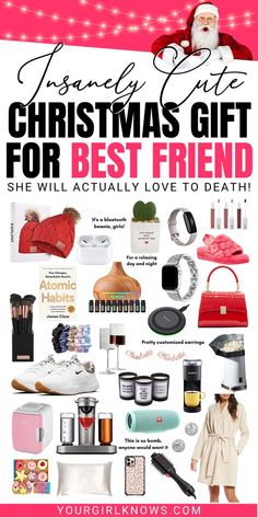 Finding the perfect Christmas gift for your best friend can be tough. But don't worry, we've got you covered! Check out these awesome ideas that will show how much you care. From DIY gifts to heartfelt surprises, there's something for everyone on this list. Happy holidays! Christmas Gifts For Bff, Thoughtful Gifts For Best Friends, Gifts For Best Friend Christmas, Gifts For Best Friend Girl, Christmas Gifts For Best Friends, Christmas Gifts For Best Friend, Best Friend Ideas, Interesting Christmas Gifts, Friend Christmas Gifts