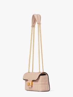 Quilting instantly lends a luxe feel to our Evelyn crossbody which can be worn as a shoulder bag for versatile styling. | Kate Spade Evelyn Quilted Small Shoulder Crossbody, Milk Tea Chloe Drew, Milk Tea, Kate Spade New York, Smooth Leather, Zip Pockets, Kate Spade, Quilting, Milk, Shoulder Bag