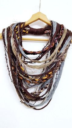 Avatar Clan, Beautiful Neck, Handmade Scarf, Scarf Necklace, Hippie Necklace, Wear Necklaces, Neck Wrap, Cool Necklaces, Fabric Jewelry