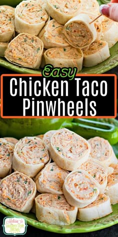 Chicken Taco Pinwheels Shredded Chicken Pinwheels, Pinwheel Appetizers Chicken, Chicken Taco Pinwheels, Pinwheel Appetizer, Sandwich Appetizer, Easy Chicken Taco, Taco Pinwheels, Chicken Cheddar, Chicken Pinwheels