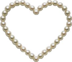 a heart shaped pearl necklace with a diamond clasp