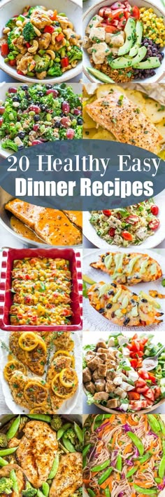 20 healthy easy dinner recipes that you can make in less than 30 minutes or less