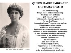 an image of queen marie embreed with the words'the baahfat faith '