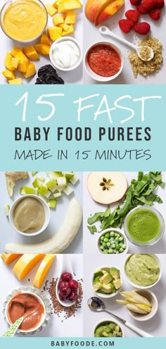 baby food purees made in 15 minutes are the perfect way to start your day