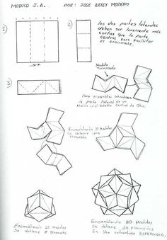 the instructions for how to make an origami box