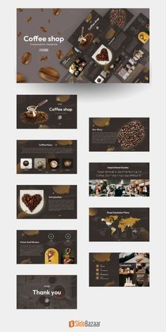 Fully editable Free Coffee Shop PowerPoint Template. This PowerPoint template contains 12 Slides for company profile presentation. This specialized pitch deck offers a business profile presentation tailored specifically for coffee cafés and restaurants. Download the template now!  #SlideBazaar #SlideBazaarPlugin #SlideBazaaraddin #FreeCoffeeShopPowerPointTemplate #CoffeeShop #PowerPointtemplates #FreePowerPointtemplates #PowerPoint World Map Template, Company Profile Presentation, Coffee Presentation, Company Presentation, Coffee Business, Background Powerpoint, Timeline Design, Coffee Menu, Coffee Theme