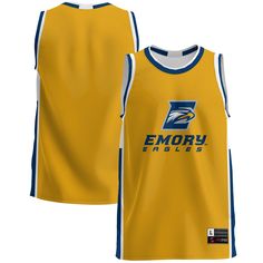 Emory Eagles Basketball Jersey - Gold Check more at https://anzstyle.com/product/ncaa/emory-eagles/emory-eagles-basketball-jersey-gold-6313/ Best Jersey, Eagles Fans, Flannel Pants, Spirit Jersey, The Arena, Navy Gold, Bold Graphics, Jersey Design, Miss A