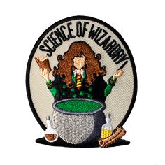 the science of wizard patch is shown with a pot and two mugs on it