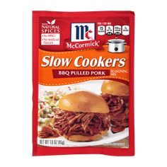 mccormick's slow cookers bbq pulled pork sandwich, 16 - ounce pack