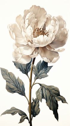 Vintage Peony Illustration, Floral Illustrations Botanical, Peony Flower Photography, Botanical Art Vintage, Vintage Floral Painting, Peony Illustration, Botanical Photography