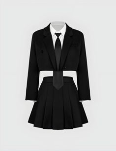 Black Crop Blazer, Preformance Outfits, Blazer White, Crop Blazer, Looks Street Style, Kpop Fashion Outfits, White Blazer, Dress Plus Size, Stage Outfits