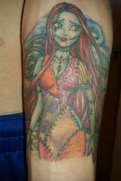 Sally tattoo Sally Tattoo, Corpse Bride, Jack And Sally, Tattoos And Piercings, Portrait Tattoo, Tatting