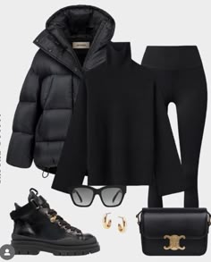 Luxury Cozy Black Outerwear, Luxury Black Cozy Outerwear, Classic Style Outfits, Winter Fashion Outfits Casual, Winter Outfit Inspiration, Stylish Work Outfits, Mode Inspo, Casual Chic Outfit, Autumn Outfit