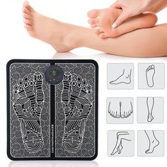 Massageador para os Pés - Alivio Imediato das Dores e Inchaços Electric Muscle Stimulator, Point Acupuncture, Muscle Contraction, Muscle Stimulator, Leg Pain, Leg Muscles, Improve Blood Circulation, Foot Massage, Ways To Relax