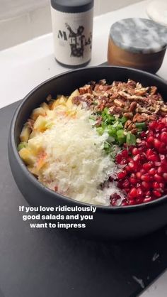 a bowl filled with different types of food