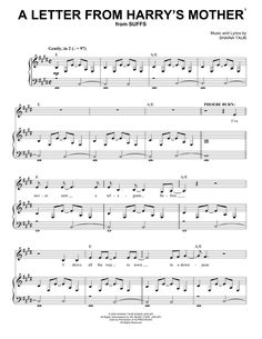 Download Shaina Taub A Letter From Harry's Mother (from Suffs) Sheet Music PDF Jazz Piano, Easy Guitar