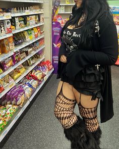 @roadk1lled on instagram #goth #gothgirl #gothcore #outfitidea #alternative #alternativefashion #alternativegirl #altgirl Goth Gf Outfits, Bimbocore Outfits Black, Goth Bimbocore Outfits, Thick Goth Outfits, Chubby Goth Outfit, Alt Goth Outfits, Chubby Goth, Goth Babe, Goth Outfit Inspo