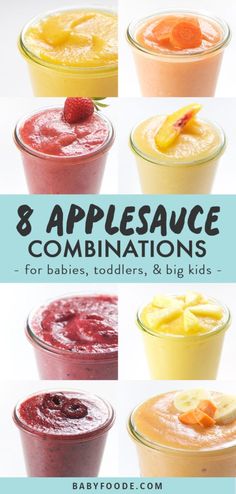 Applesauce Recipes, Apple Sauce Recipes, Homemade Applesauce, Homemade Baby Foods, Easy Meals For Kids, Toddler Snacks, Pureed Food Recipes, Breakfast On The Go, Homemade Snacks