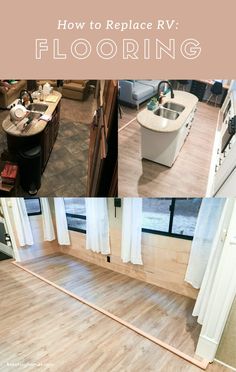 how to replace rv flooring in the kitchen and living room