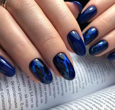 Concert Nails, Elegant Touch Nails, Pedi Ideas, Nail Art Photos, Subtle Nails, Blue Acrylic Nails, Fancy Nails Designs, Nail Polish Art, Nail Tattoo