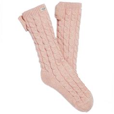 Lined With Ultra-Soft Fleece, This Luxurious Sock Combines The World-Renowned Feeling Of Ugg With Metallic Chenille Yarn For A Subtle Shimmer. Featuring A Feminine Bow Detail, It's The Perfect Present For Her. Wear Them Around The House For The Ultimate Self-Care Day. Comfy Warm Pink Socks, Comfortable Pink Knee-high Socks, Comfortable Knee-high Pink Socks, Soft Pink Socks For Winter, Comfy Pink Winter Socks, Comfy Snug Pink Socks, Comfy Pink Socks For Stocking Stuffers, Pink Casual Winter Socks, Casual Pink Winter Socks