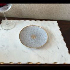 Brand New Full Set Small Side Mosaic Gold Rectangle Plates, Sushi Plate, Breakfast Cups, Wine Bottle Opener, Oval Plates, Vintage Hermes, Side Plate, Square Plates, White Brand