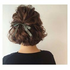 Hairstyles Pinterest, Pinterest Pretty, Pretty Ribbon, Hair Arrange, Ribbon Hairstyle, Pinterest Hair, Cute Hairstyles For Short Hair